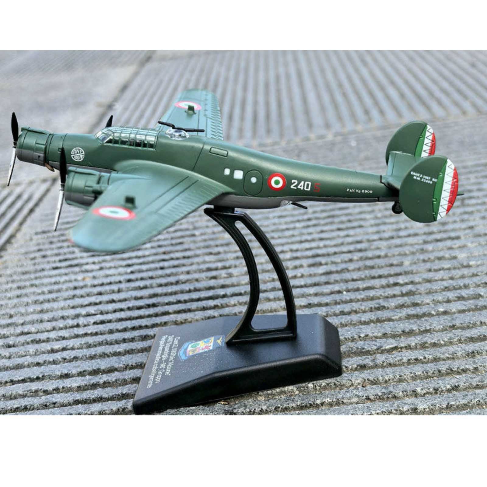 Good Quality 13cm Diecast Alloy 1/144 Scale WWII Italian CANT Z.1007bis Bomber