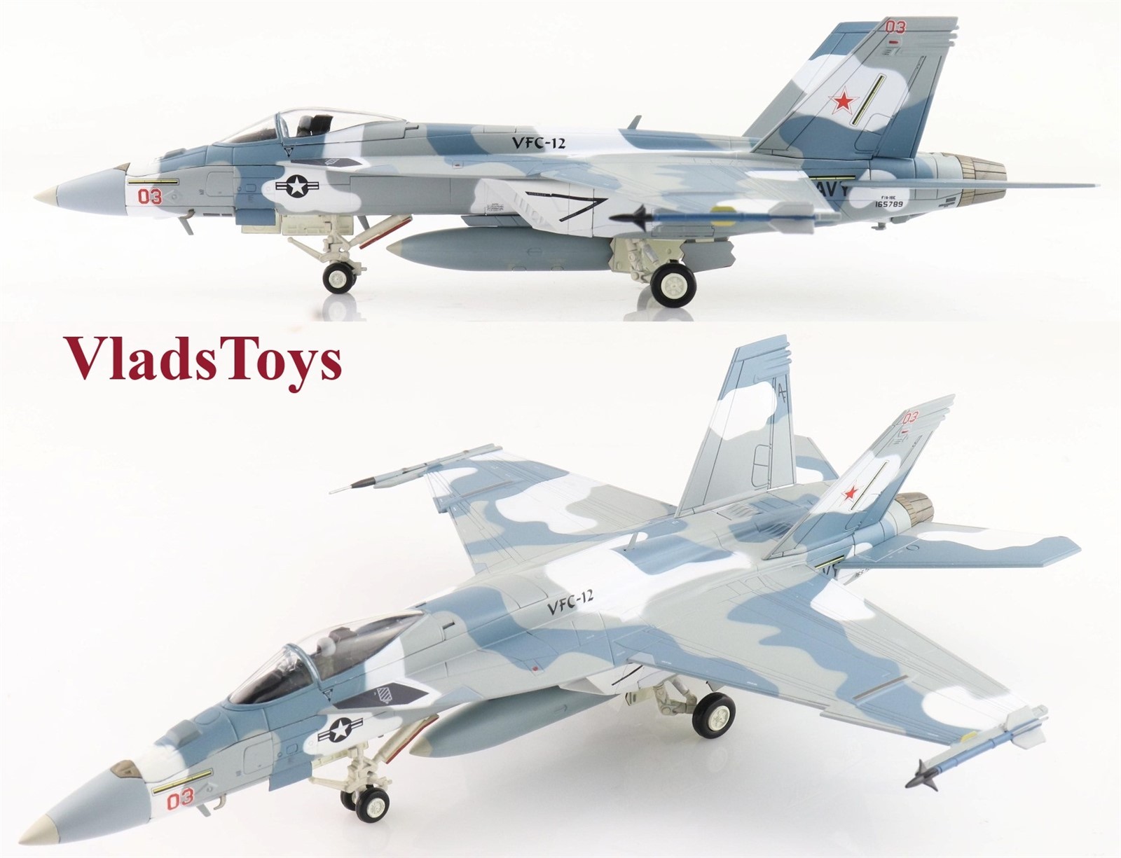 Hobby Master 1/72 F/A-18E Aggressor USN VFC-12 Fighting Omars Red 03 HA5135