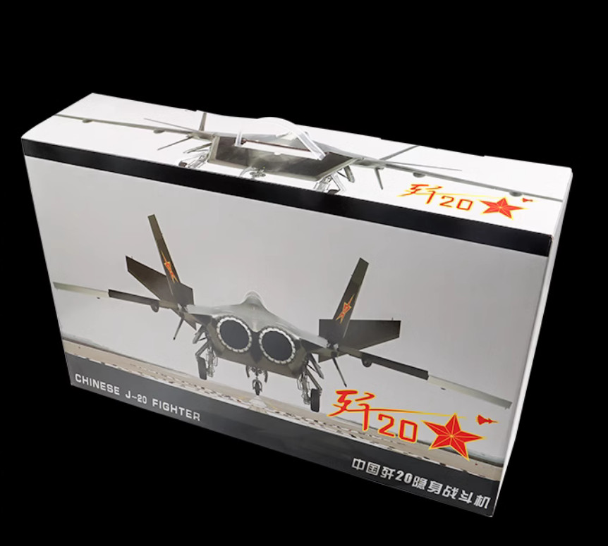 1:36 54CM CHINA J-20 Stealth Fighter Plane Diecast Military Aircraft Model