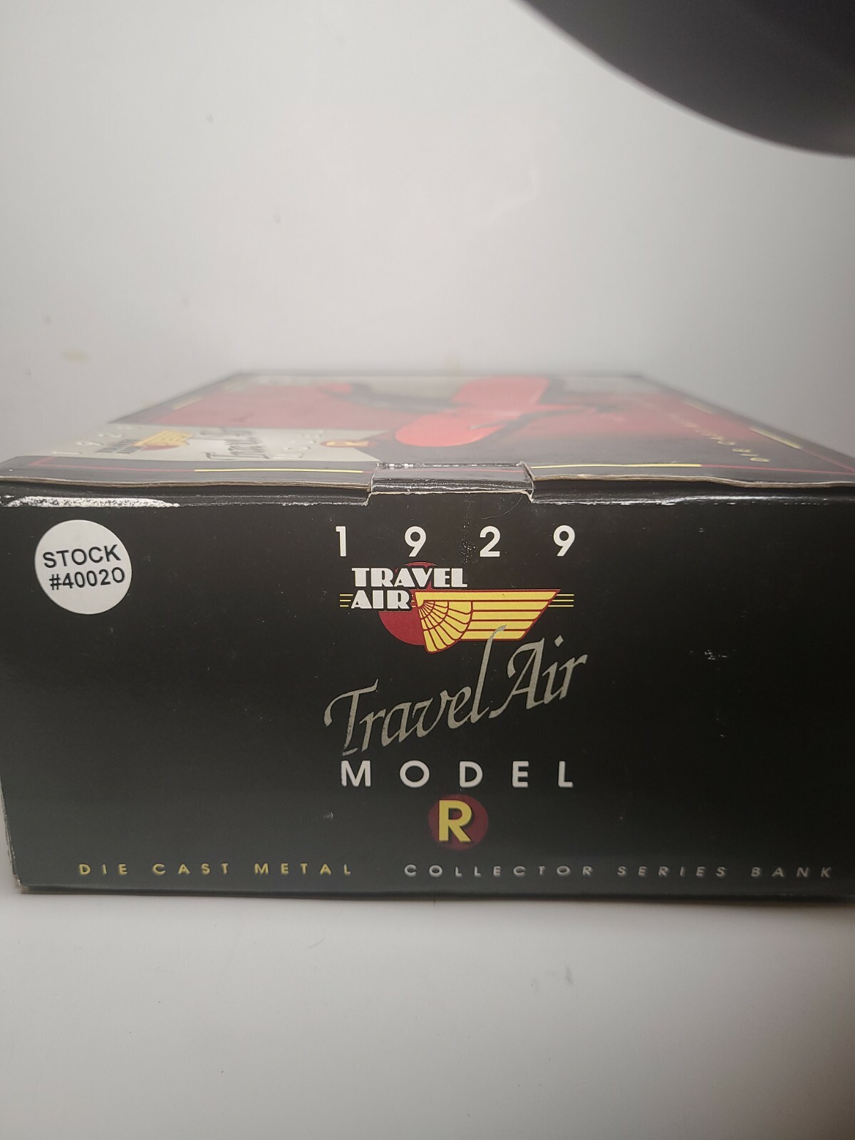1929 Travel Air Model R Valvoline V100 Die-Cast Bank Stock # 40020