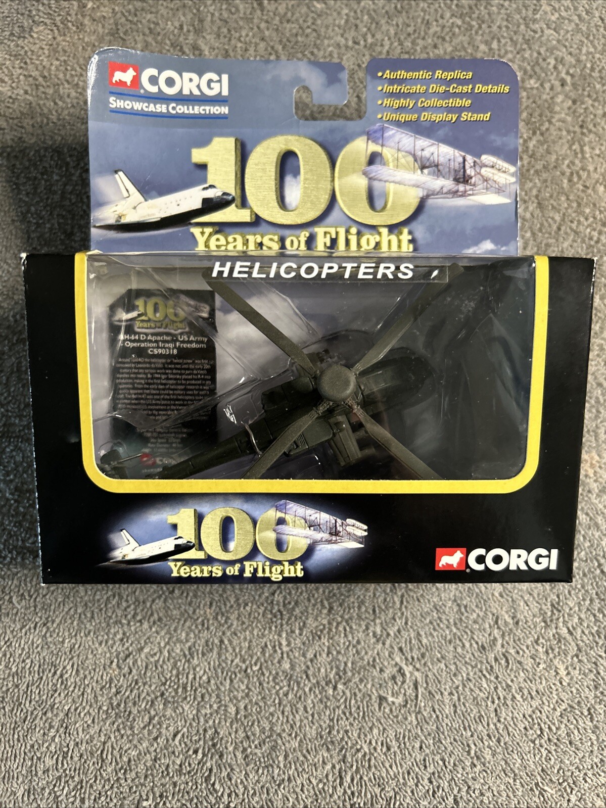 Corgi AH-64 Apache Helicopter US Army 3rd Infantry Iraqi Freedom