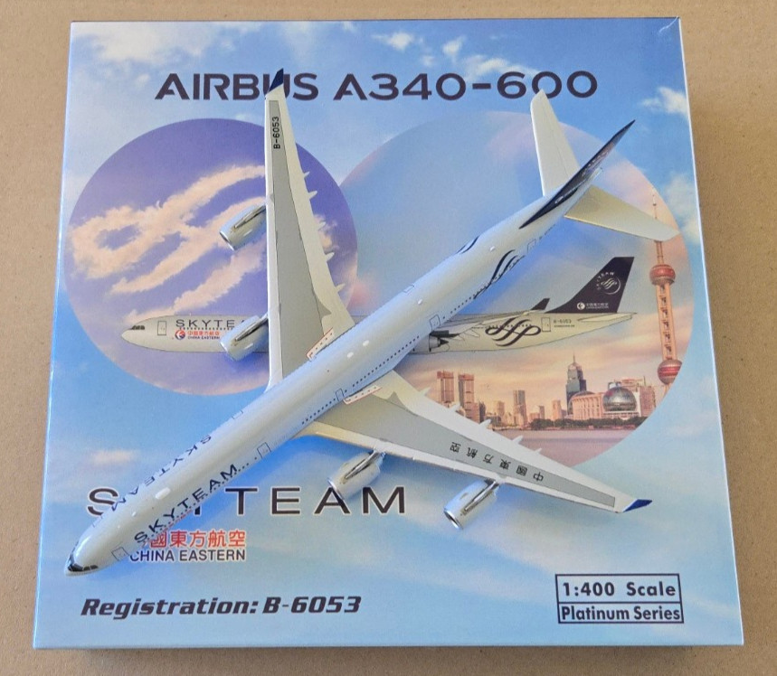 1:400 Airbus A340-600 China Eastern SkyTeam B-6053 Phoenix Models