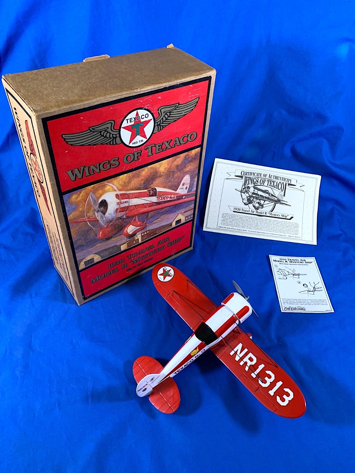 1997 ERTL Collectibles “1930 Travel Air Model R Mystery Ship” Die-Cast Coin Bank