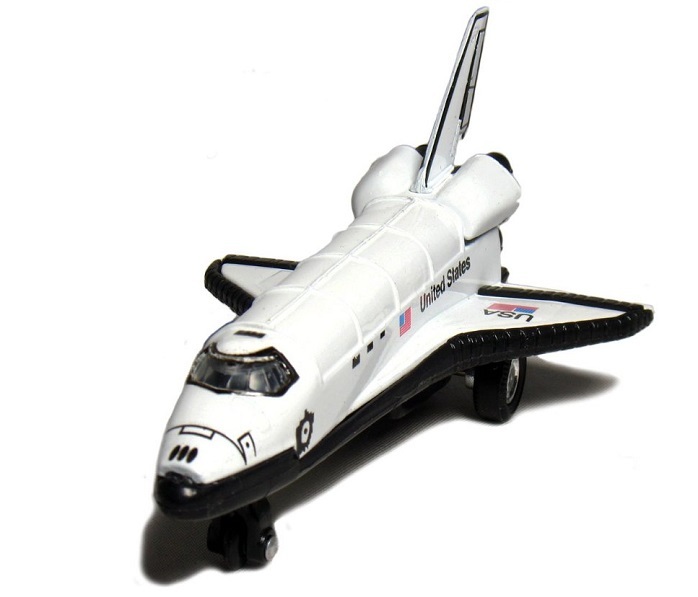 2 x Space Shuttle NASA Replica diecast toy model Pull back and go action 5″ long
