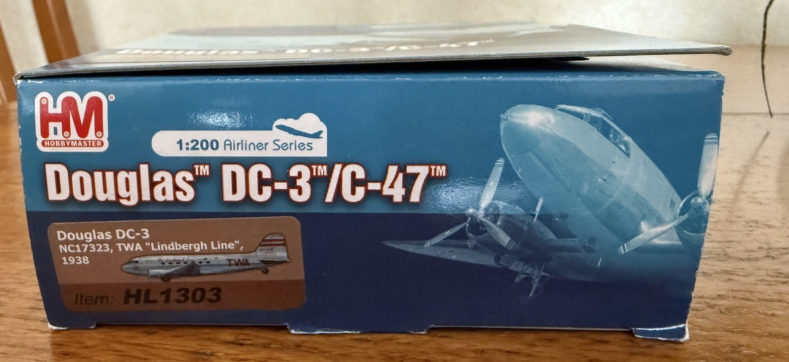 Hobby Master 1:200 Douglas DC-3/C-40 TWA Lindbergh Line 1938 HL1303 Diecast
