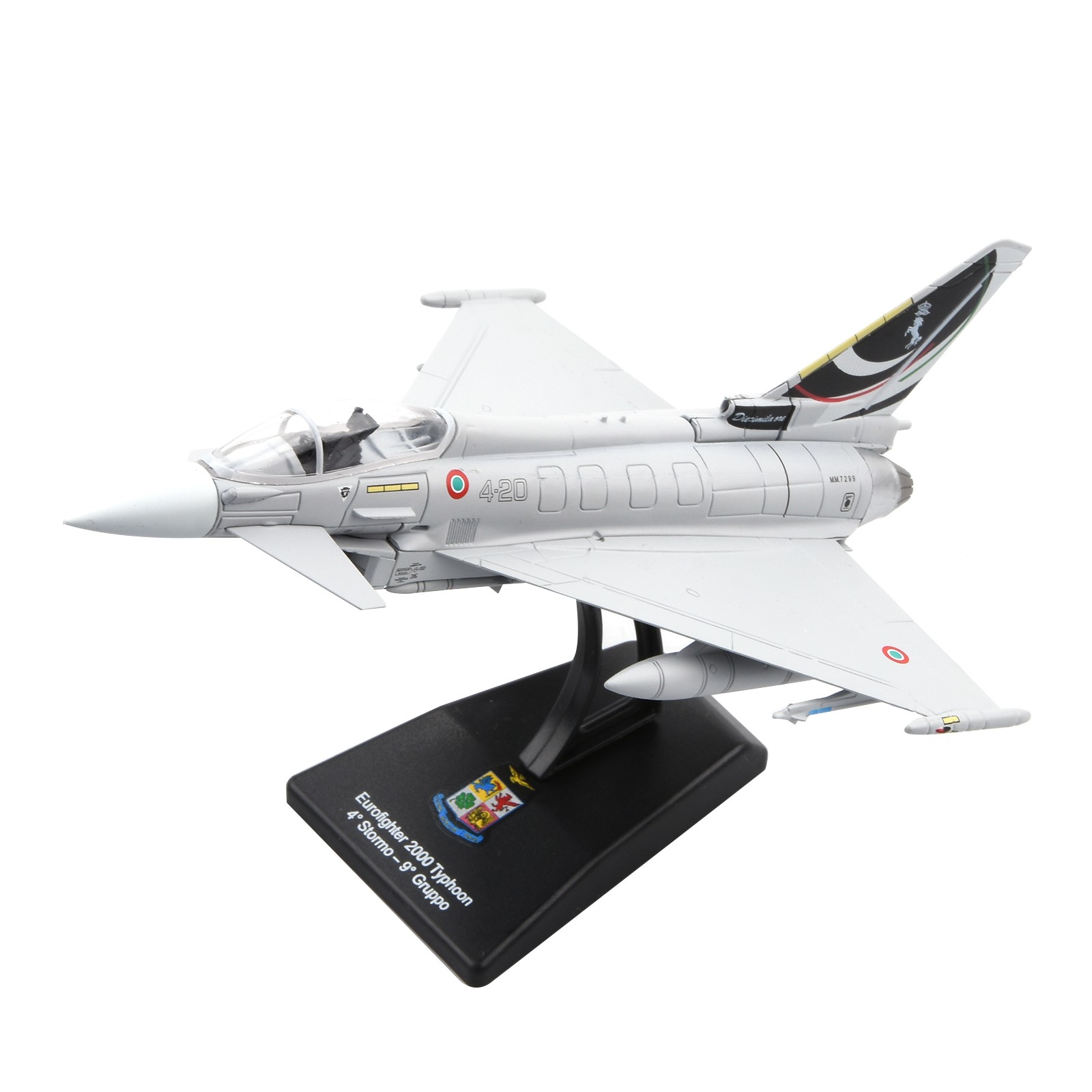 Military Aircraft Model Eurofighter Typhoon 1:100 16cm Alloy Detailed Replica