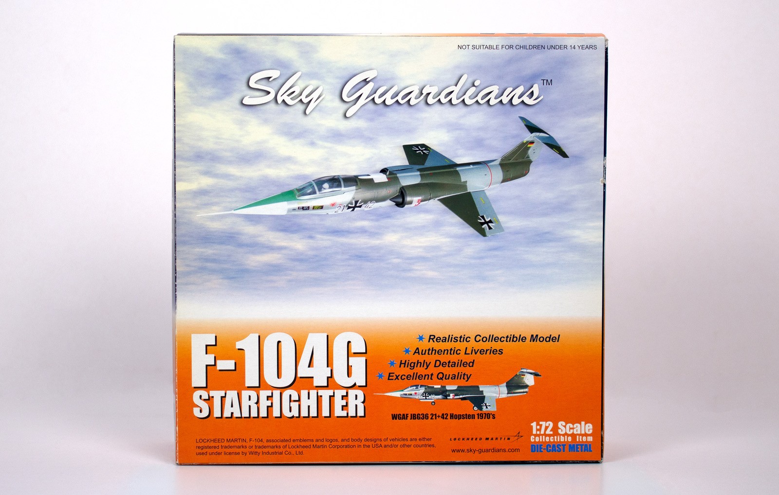 1:72 Witty Wings Sky Guardians WTW72016-07, F-104G Starfighter, Luftwaffe JBG 36