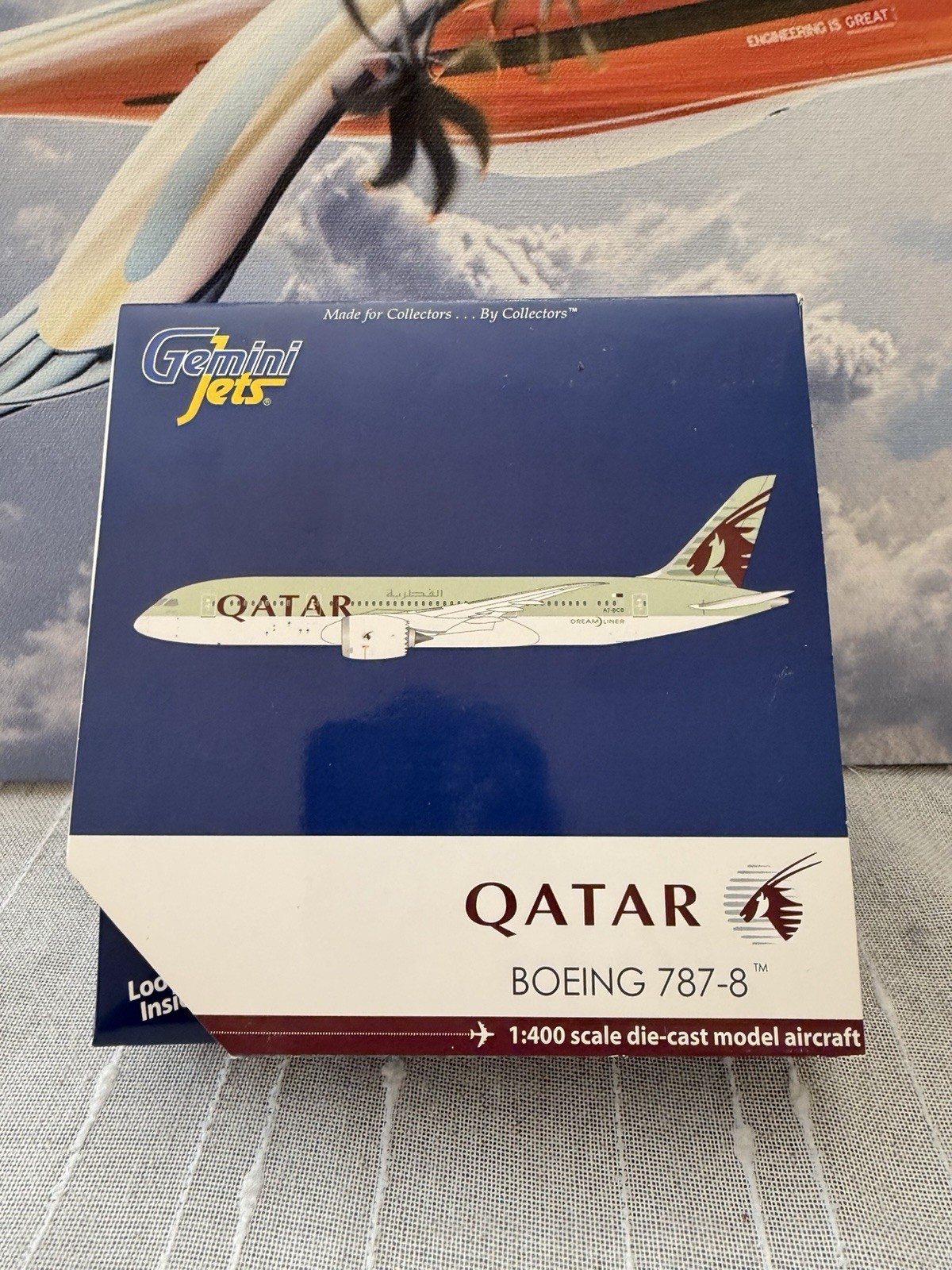 1:400 Gemini Jets Qatar Airways Boeing 787-8 A7-BCB