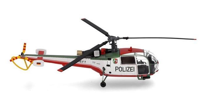 HERPA,Hélicoptère Sud Aviation SA 319 Alouette III Polizei Nordrhein, 1/72, H…