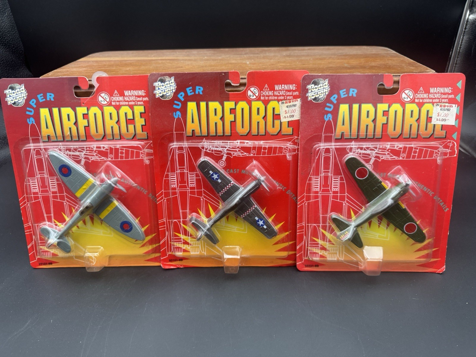 Vintage Road Tough WWll diecast planes. Lot of 3