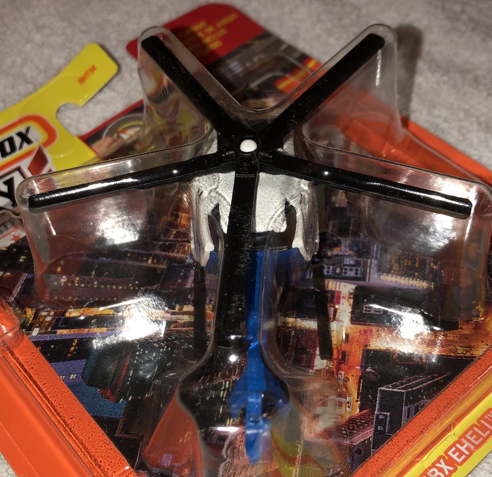 Matchbox Sky Busters #17/32 MBX EHELI BLUE/WHITE/BLACK W/ PLAYMAT 2024 RELEASE