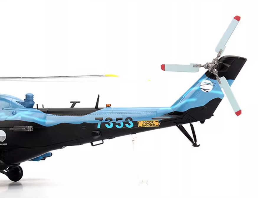 1:48 BLESS Polish Air Force Mi-24V Hind NTM 2005 Attack Helicopter Diecast Model