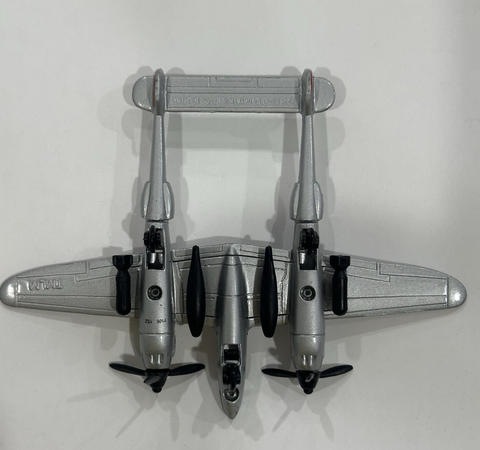 Lockheed P-38 Lightning Airplane Die Cast A254 TMLM U.S. Army Replica