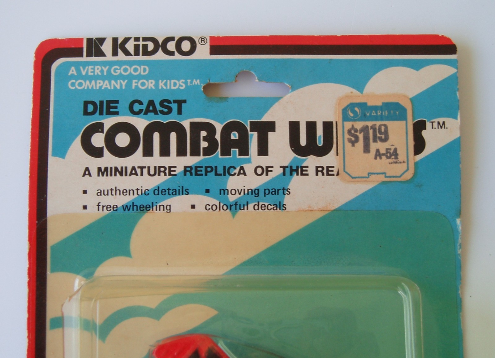 1979 Kidco Combat Wings WWI German Imperial Albatross Biplane Diecast Vtg Toy