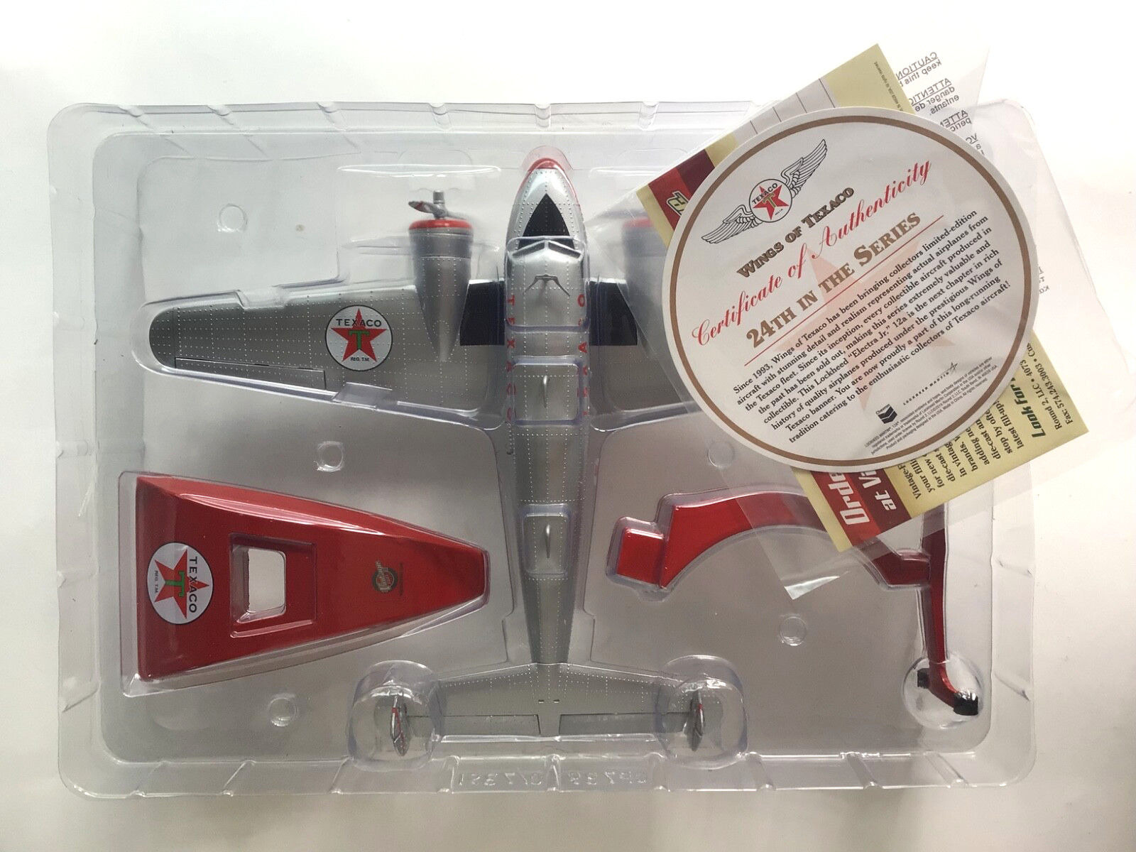 Wings of Texaco Vintage Fuel CP7390 #24 1937 Lockheed Electra Jr. 12a 1:50 MIOB