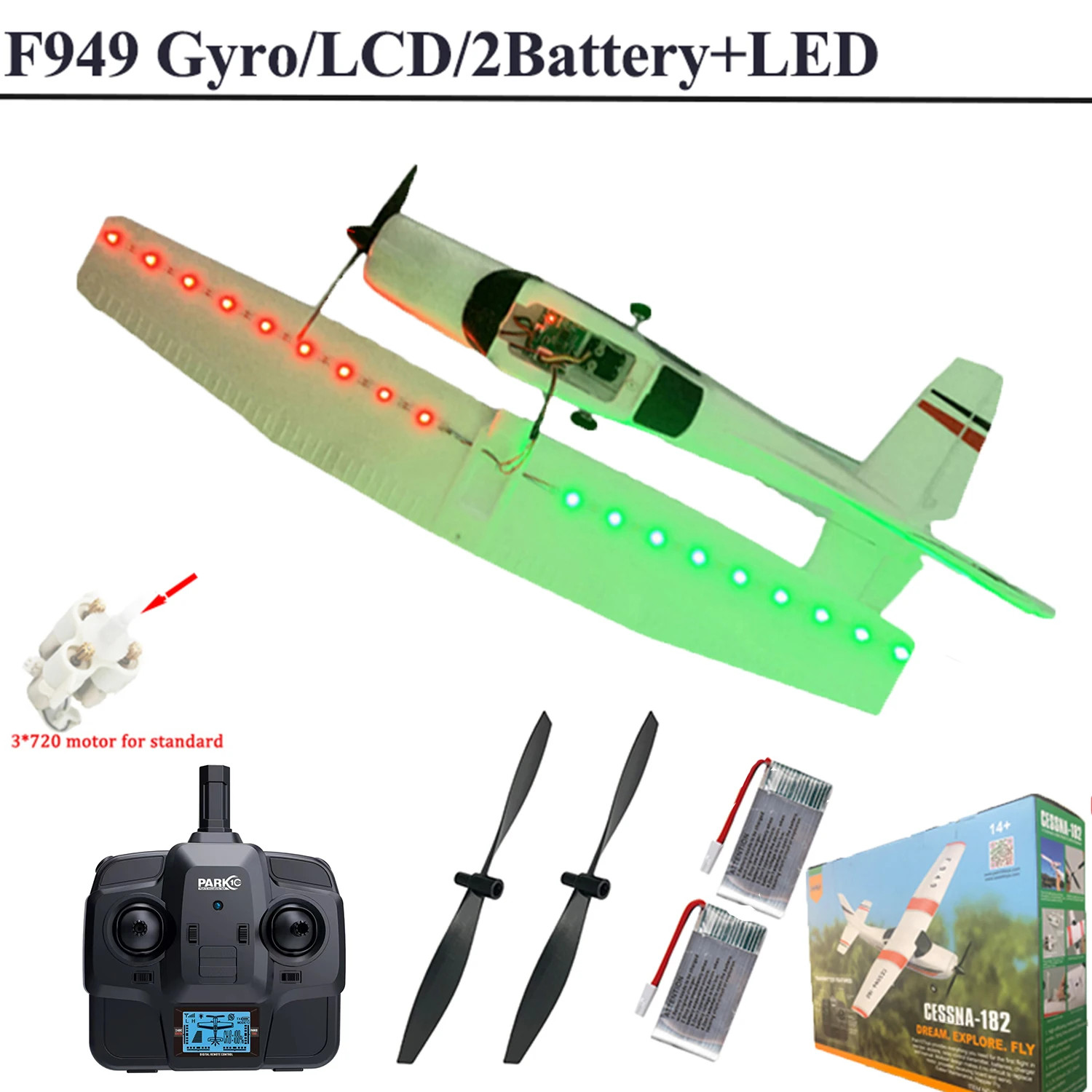 WLtoys F949 2.4G 3D6G 3Ch RC Airplane Fixed Wing Plane With Gyroscope Toys Gift