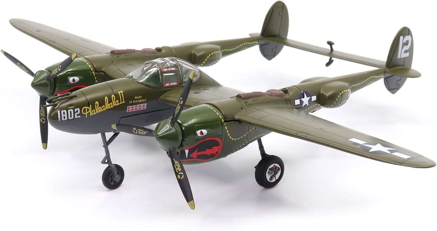USAAF Lockheed P-38 Lightning – 1/72 Scale Diecast Model 459th Sq, 80th Fighter