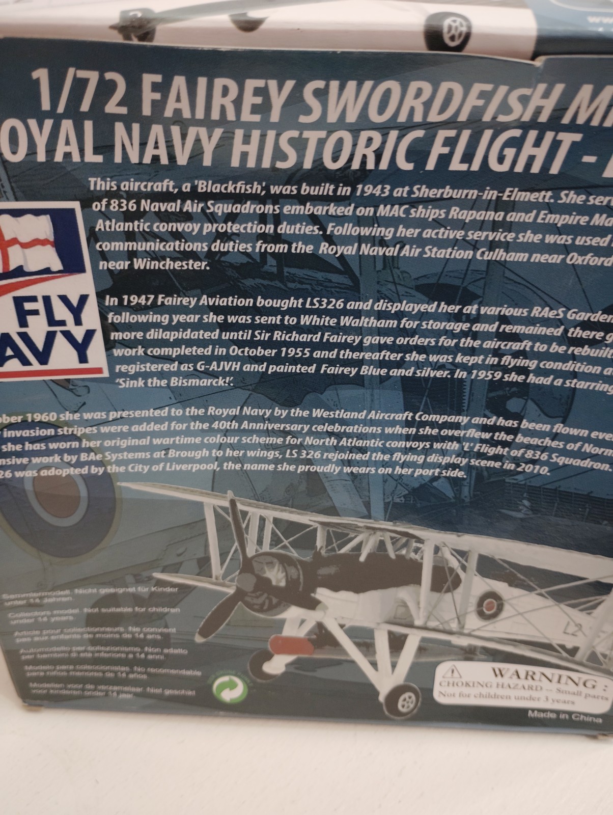 Aviation72 Inceptor Series Fairey Swordfish Mk.II Royal Navy LS326 1/72