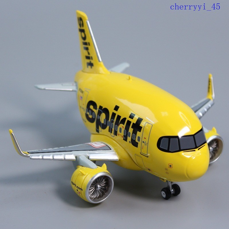 70102PP Q Version Egg Plane Spirit Airlines A321NEO Diecast Airplane Model Gift