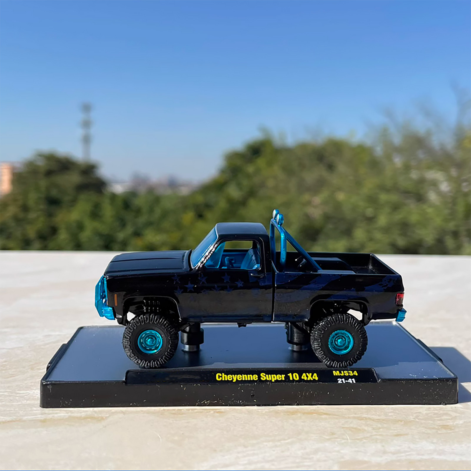 1/64 8cm 1973 For Chevrolet Cheyenne Super 10 4×4 Pickup Alloy Model Car