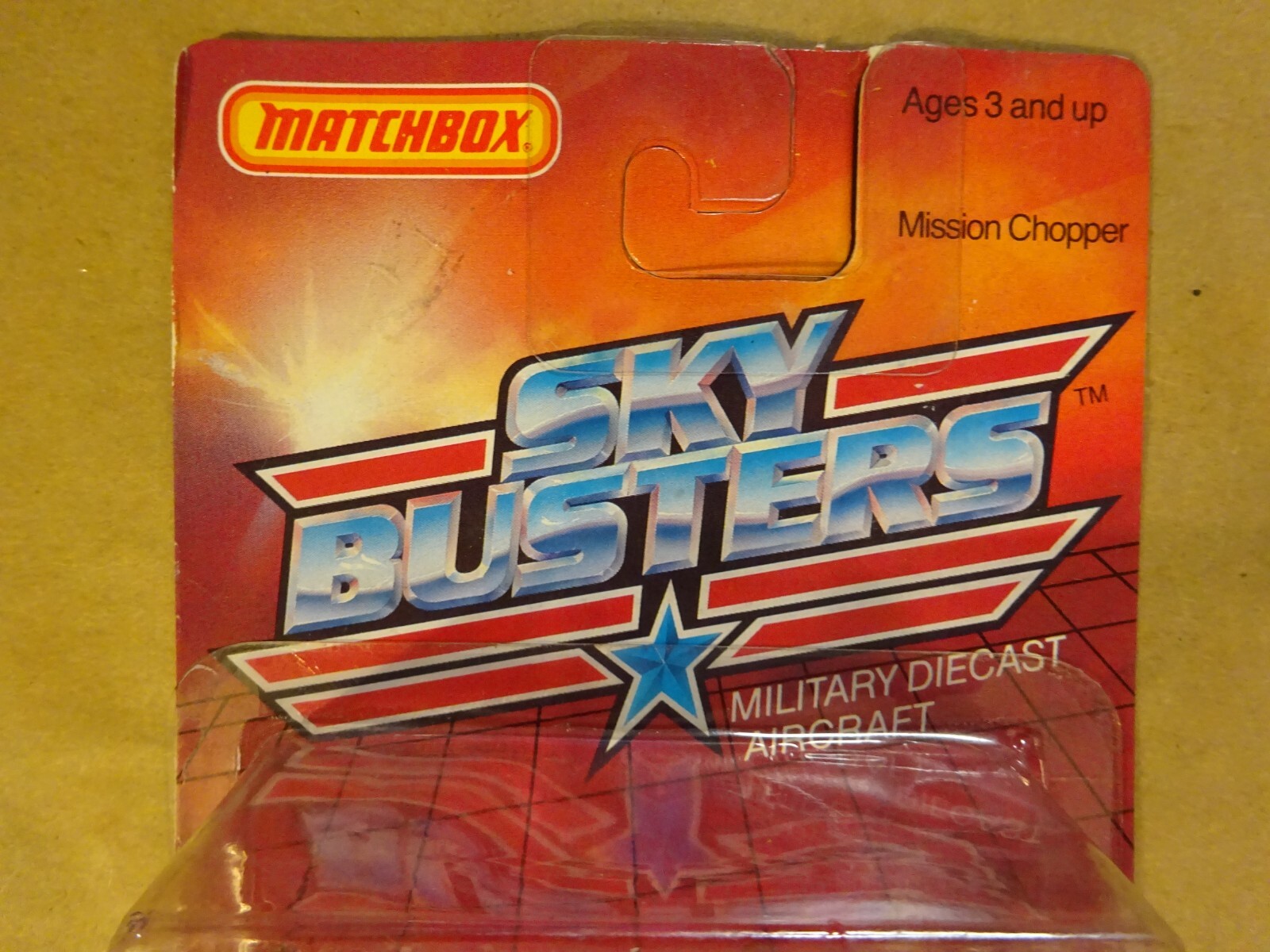 Vintage 1988 Matchbox Sky Busters Mission Chopper SB12 Military Aircraft