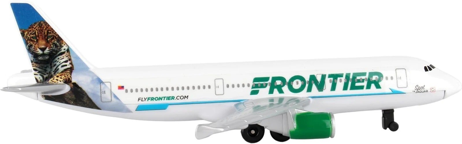 Toy Airplane – Frontier Airlines – Die-Cast Metal Model Airplane Toy with Plasti