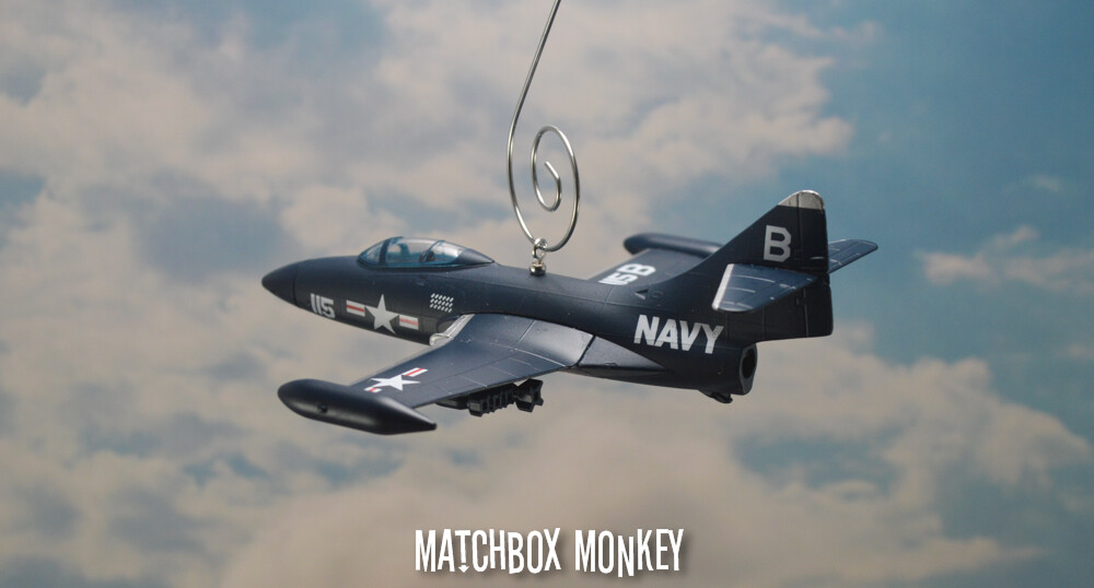 F9F Panther US NAVY Fighter Plane Korean War Custom Christmas Ornament F-9F-2