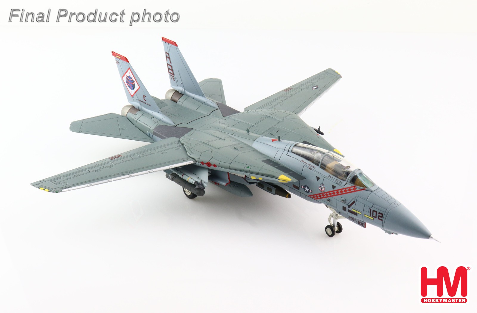 HOBBY MASTER 1/72 HA5250 GRUMMAN F14B TOMCAT US NAVY 163225 VF-102 DIAMONDBACKS