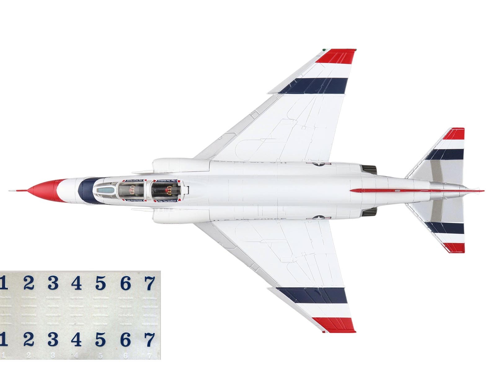 F-4E Phantom II Thunderbirds 1973/74 w/ Decals #1-7 USAF 1/72 HM