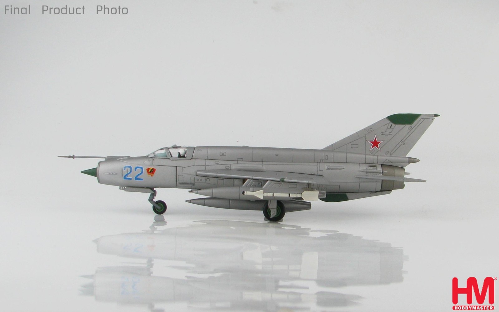 HA0195 1/72 MIG-21MT Fishbed Blue 22 Soviet AF Krasnodar AB Training Facility