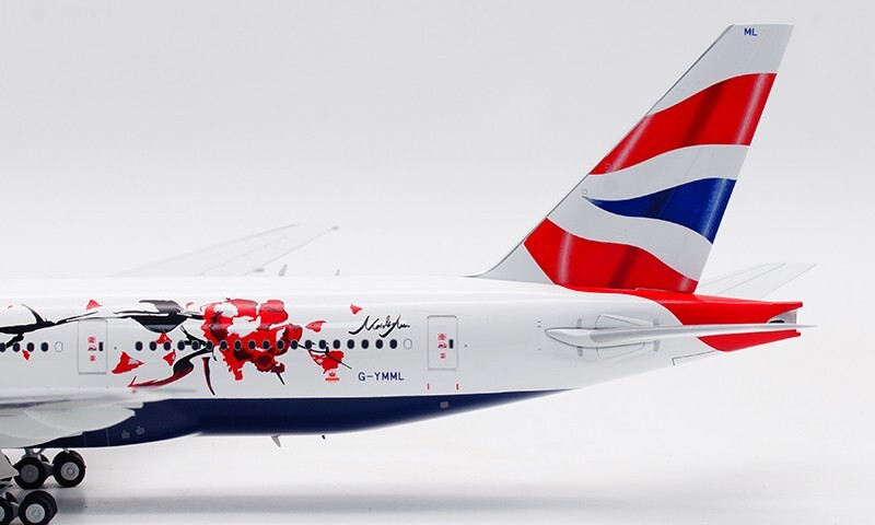 1:200 32CM ARD BRITISH AIRWAYS BOEING 777-200 Passenger Plane Diecast Model