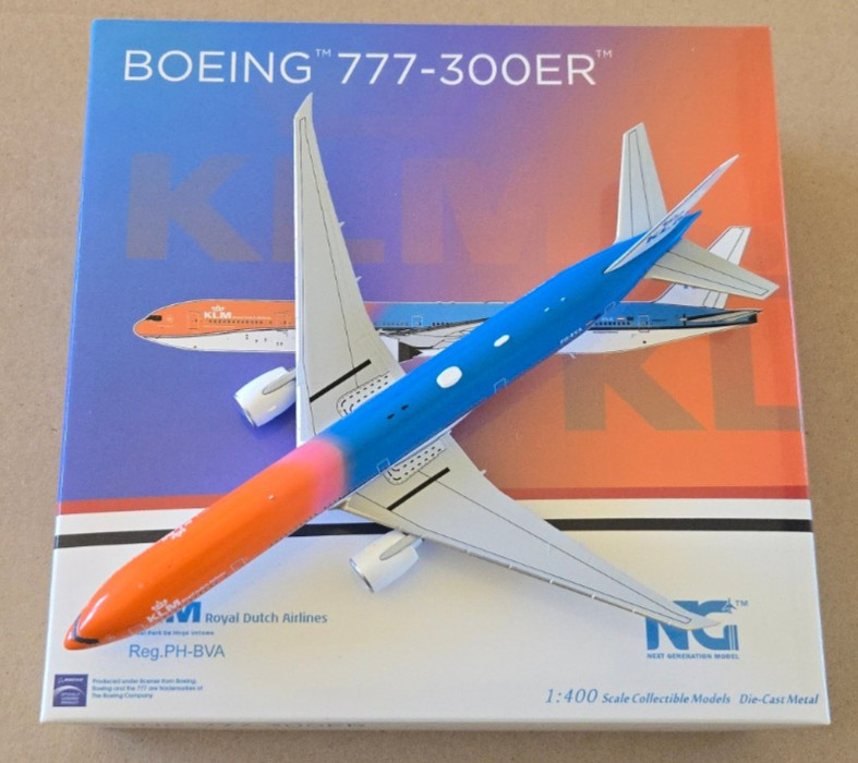 1:400 NG Models Boeing 777-300ER KLM Royal Dutch Airlines PH-BVA Orange Pride