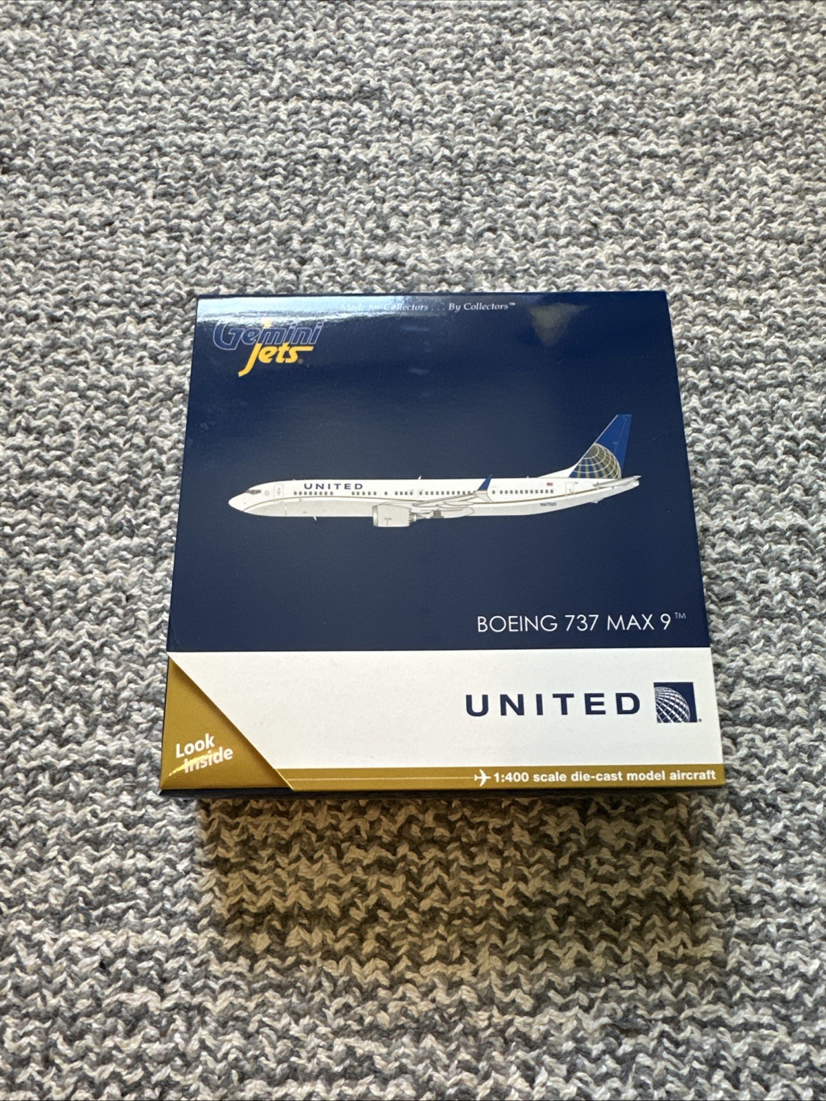GeminiJets 1:400 United Airlines Boeing 737 MAX 9 N67501 GJUAL1784 Scale Model