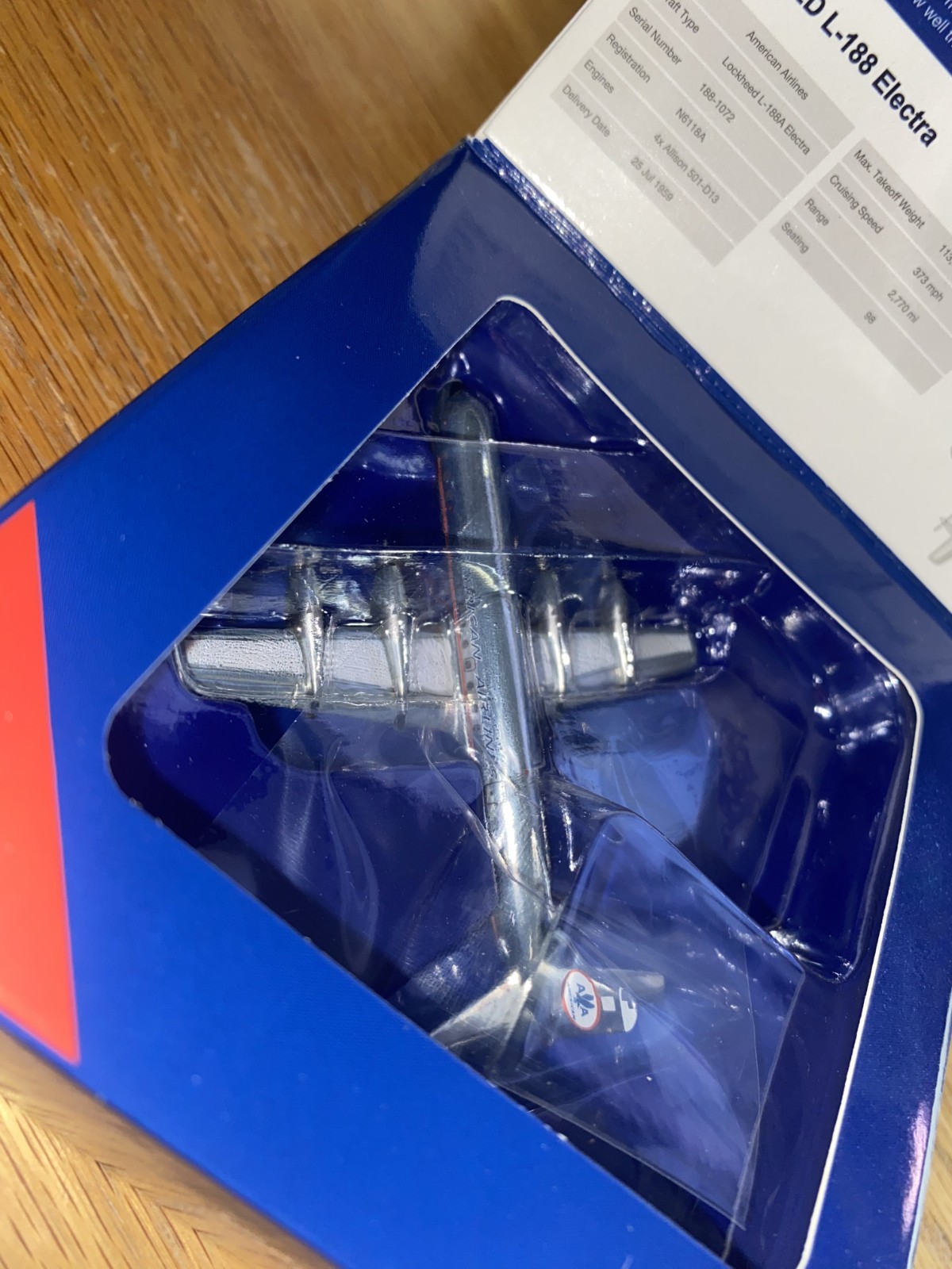 GEMINI JETS. Livery AMERICAN AIRLINES (AA) LOCKHEED L-188 Electra 1/400