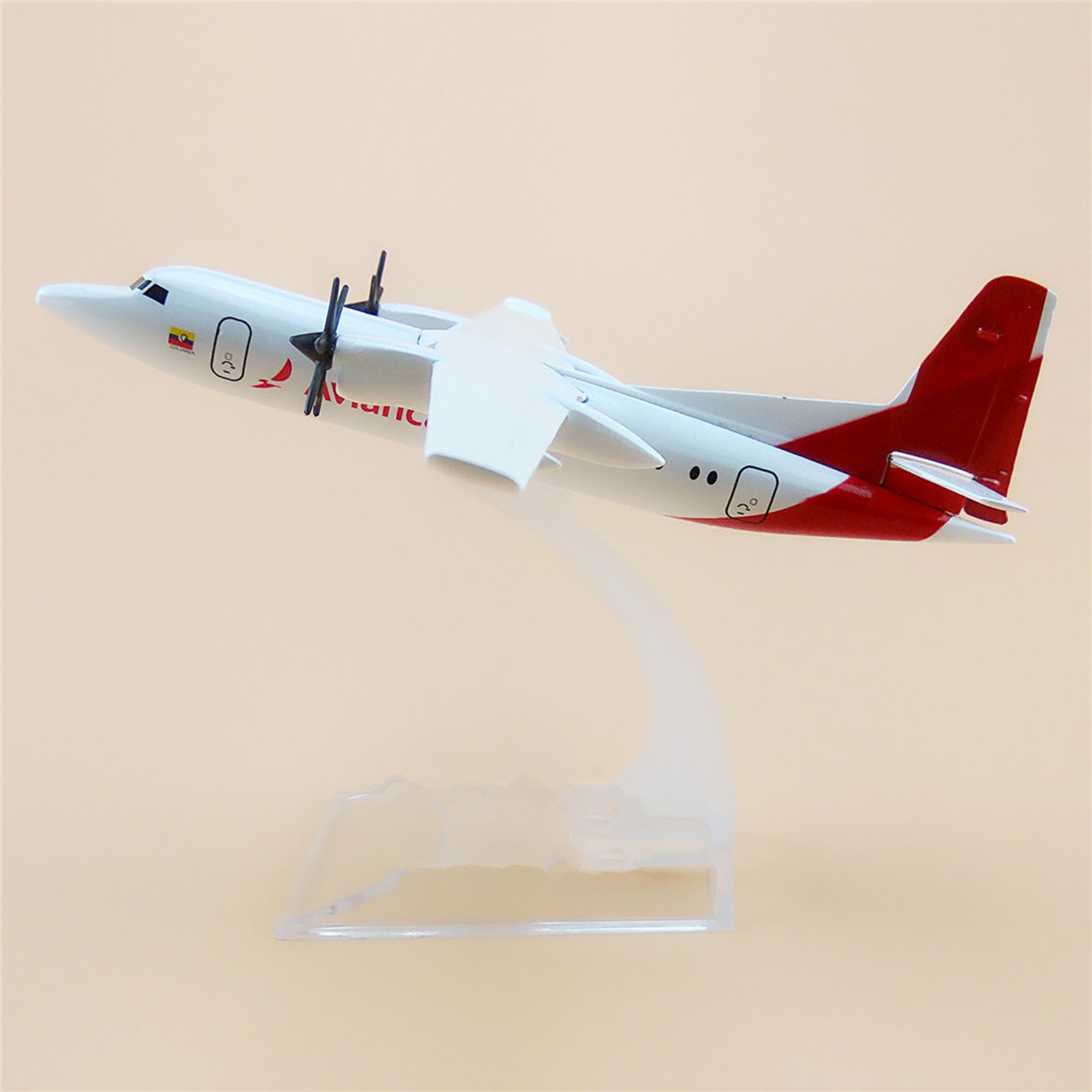 1:200 Air White Colombia Avianca FOK F50 Airlines Plane Diecast Model Ornaments