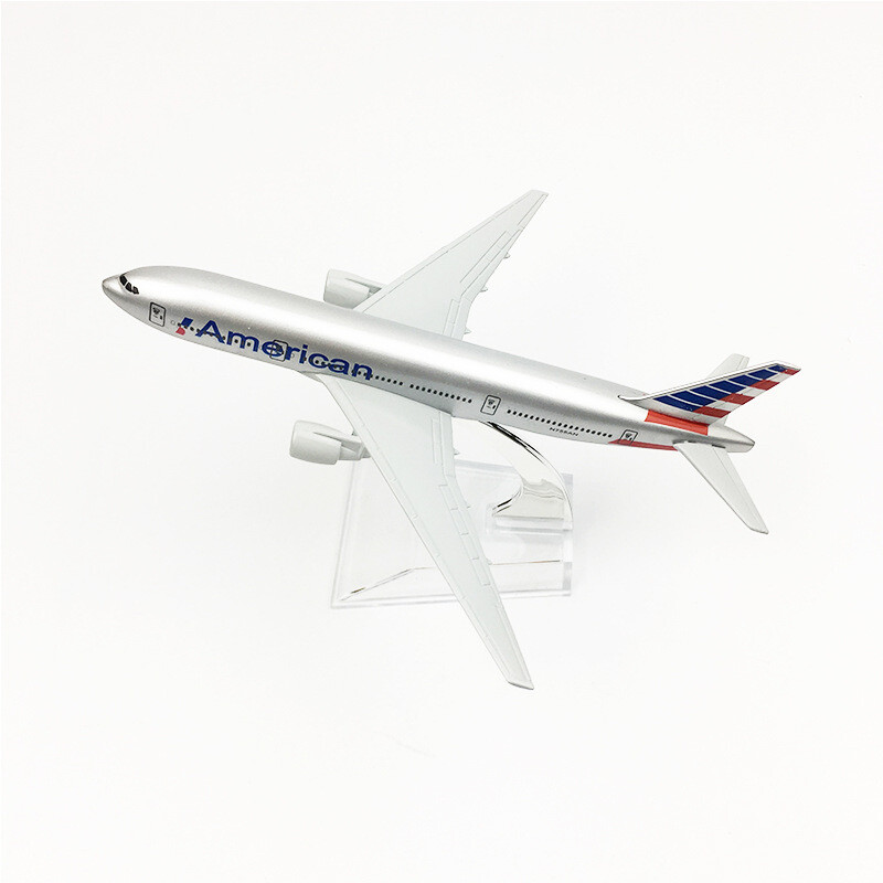 1:400 Alloy American B777 Airplane Model Diecast Planes Aviation Collection