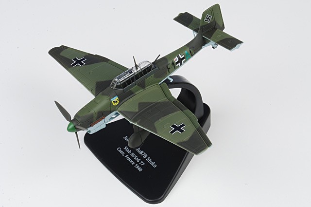 Oxford Diecast 1/72 Ju 87B Stuka Airplane F1+AC Luftwaffe III./StG 77