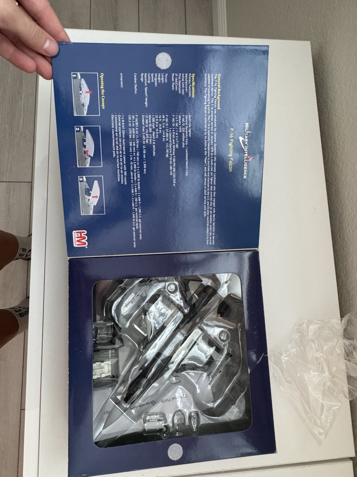 NIB Hobby Master Diecast Lockheed F-16C Fighting Falcon 18th Agg Sqn HA3844