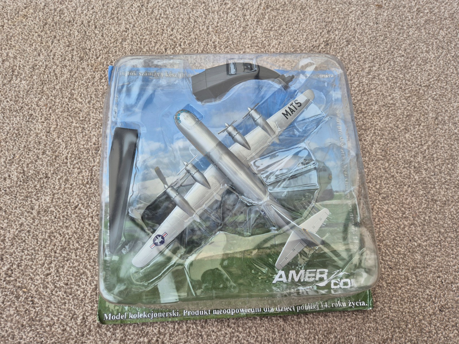 ATLAS AMERCOM 1:200 BOEING C-97A STRATOFREIGHTER 1950 USA DIECAST MODEL PLANE