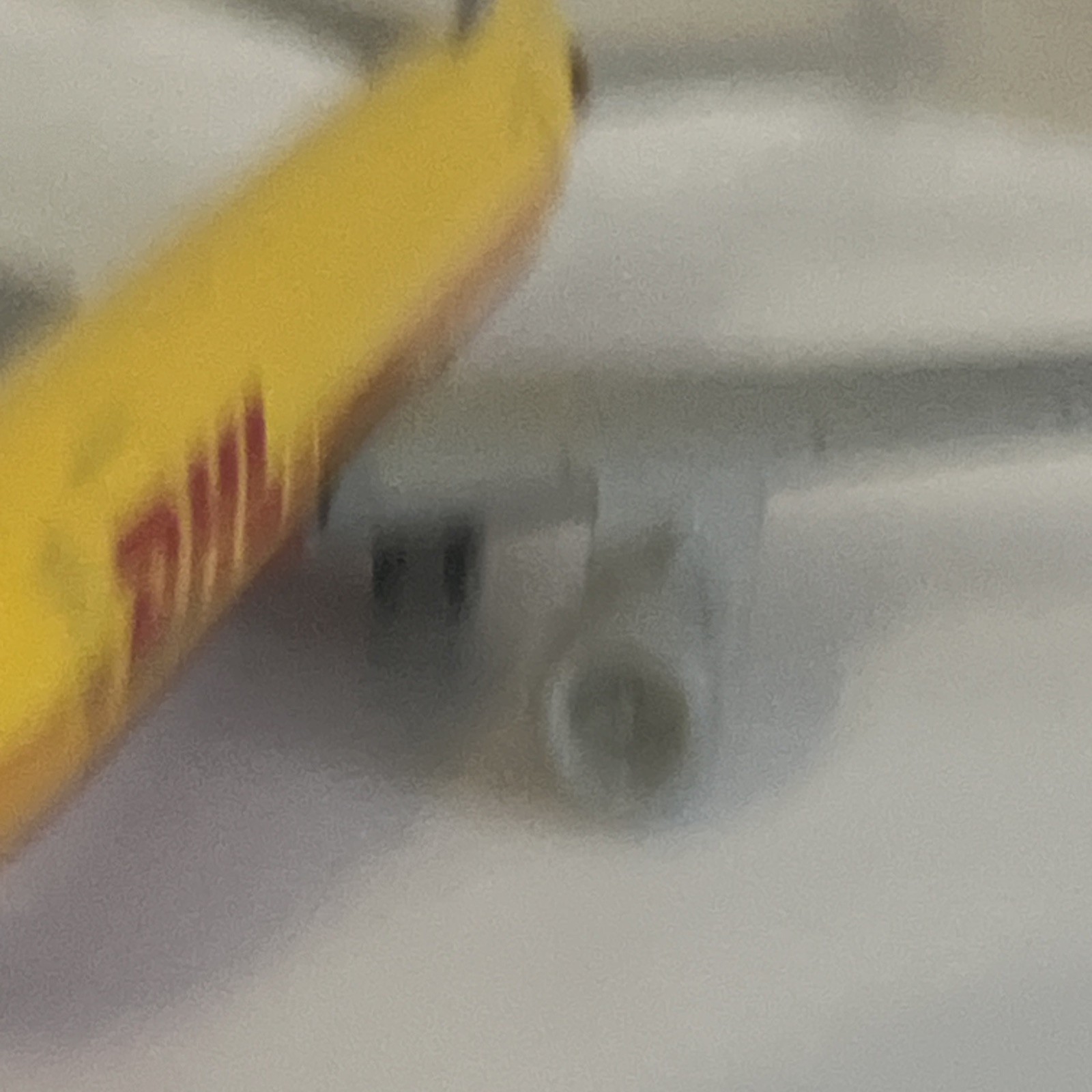 DHL Diecast Cargo Jet Plane Model Yellow Nicely Detailed