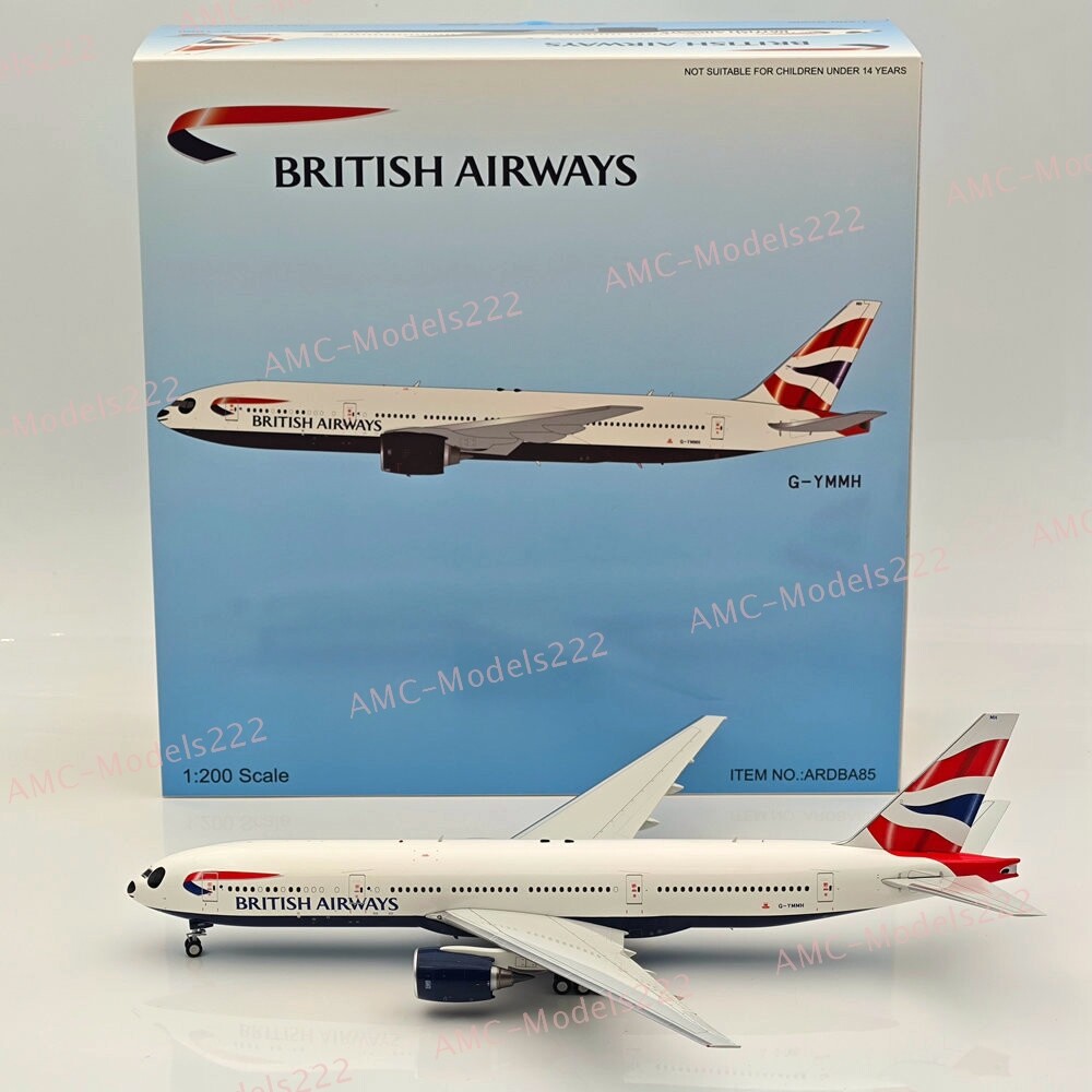 1:200 ARD British Airways / Boeing 777-200 / G-YMMS WITH STAND / Diecast ARDBA85