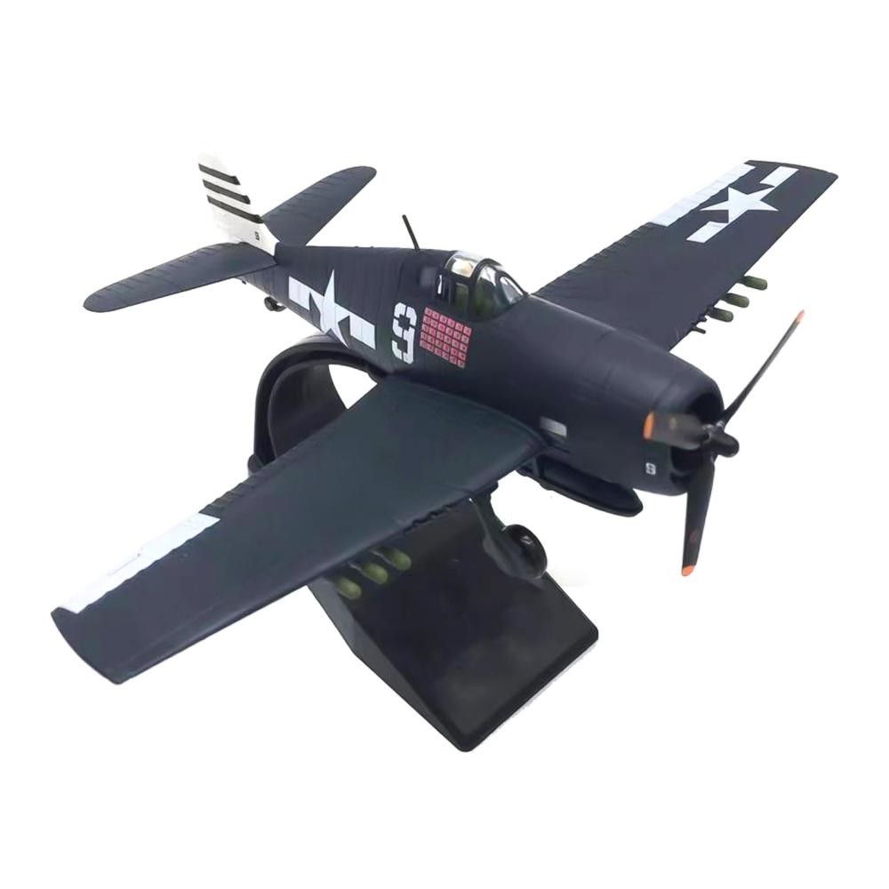 1:72 WWII U.S. F6F Hellcat Shipboard Fighter Alloy Military Aircraft Model Craft