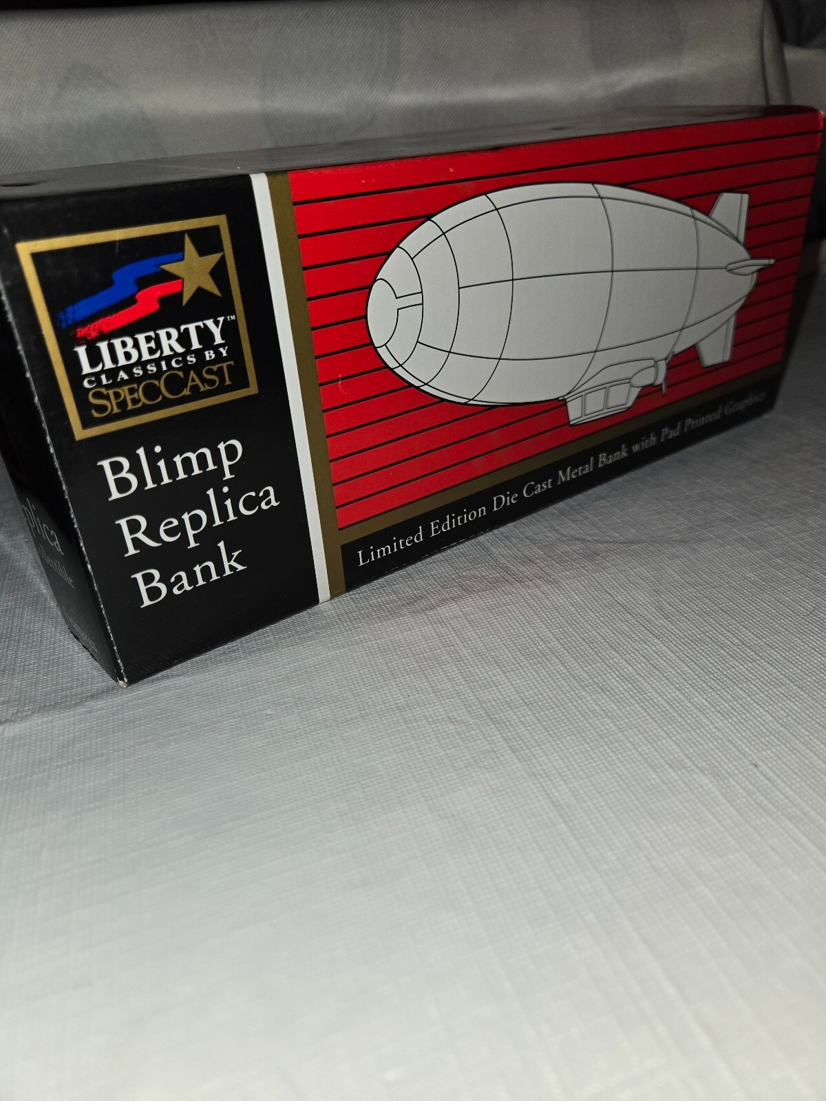 Hood Home Service Die Cast Blimp Replica Bank Liberty Classics NIB
