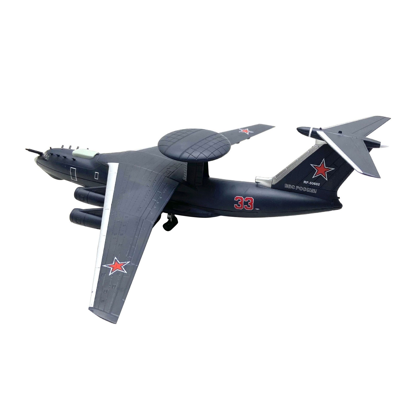 Beriev A-50U Mainstay AWACS Aircraft 1:200 Scale Diecast Alloy Model with Stand