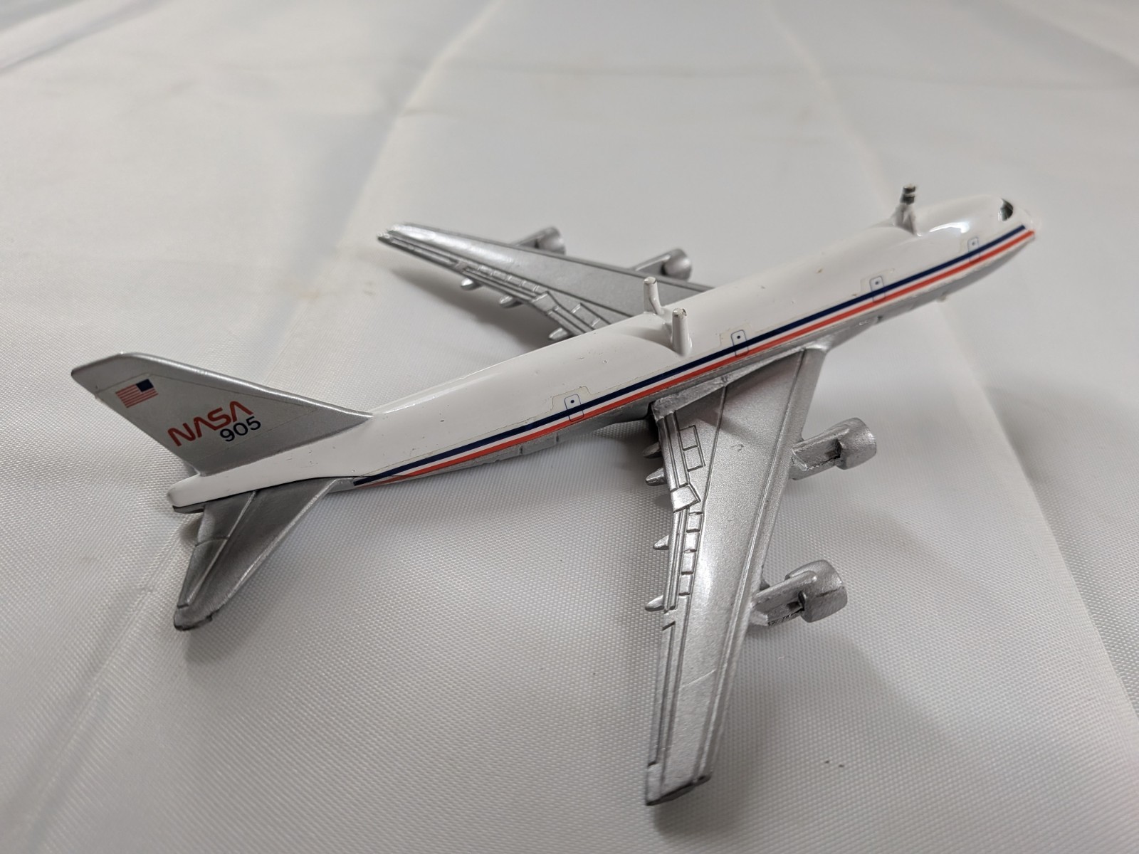 Lot of 3 Diecast Model Airplanes Ertl NASA 747 Siku Boeing 747-400 Herpa USAir