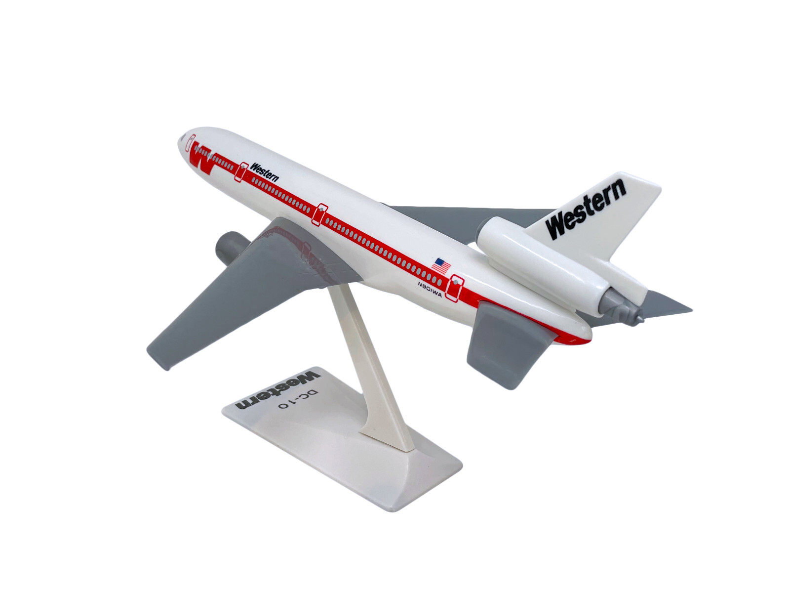 Flight Miniatures Western “White Scheme” DC-10 1:250 Scale Model Airplane