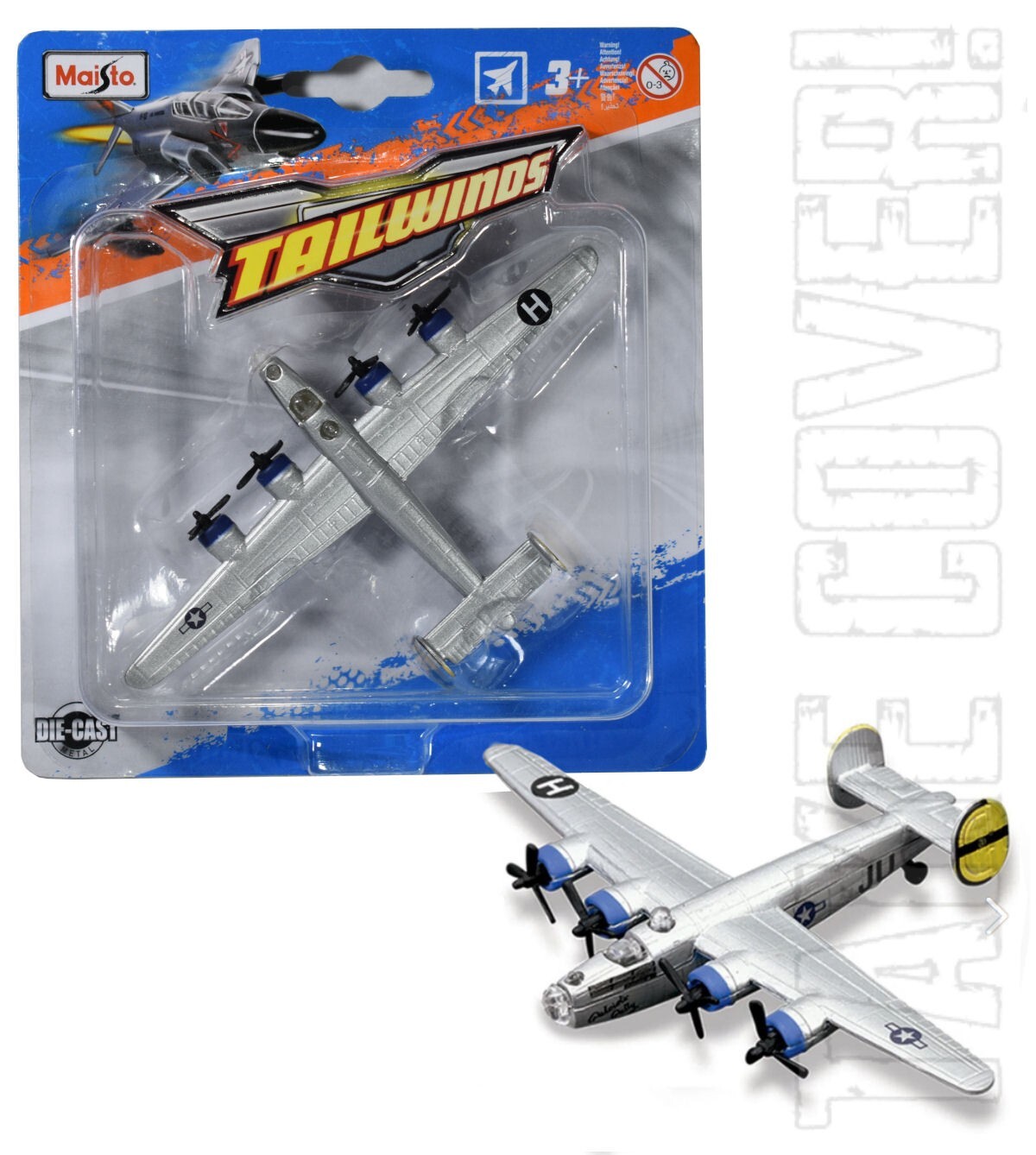 Maisto Tailwinds – B-24 Liberator USAAF Heavy Bomber WW2 – Diecast Aircraft Toy