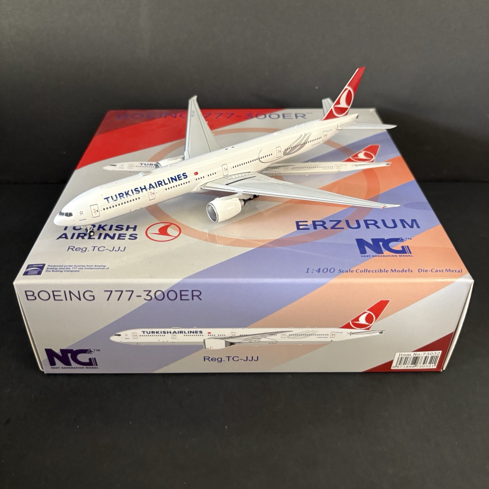 NG Models 1:400 Turkish Airlines Boeing 777-300ER TC-JJJ 73032 Scale Diecast