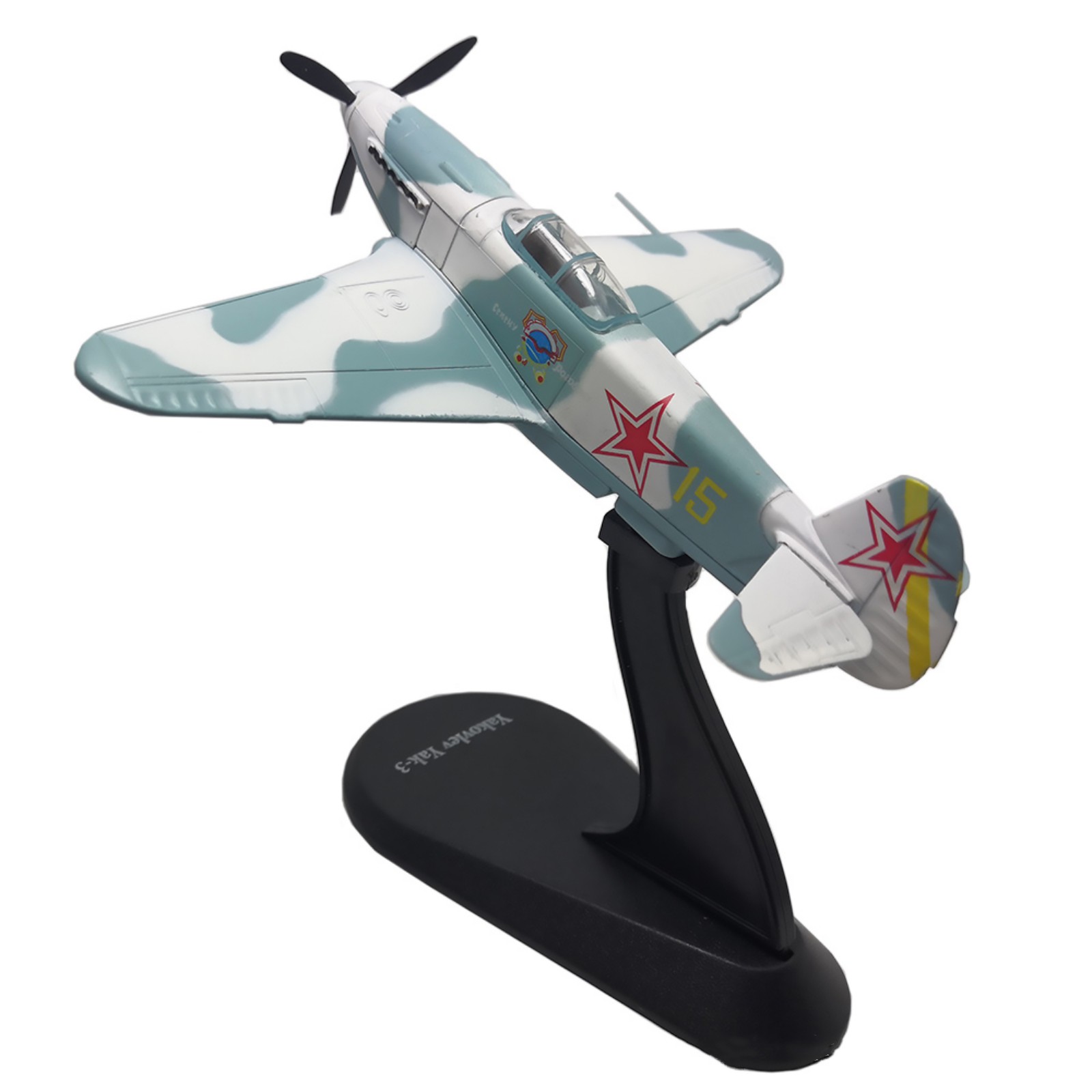 1/72 WWII Soviet Yak-3 Fighter Military Aircraft Model Souvenir Static Display