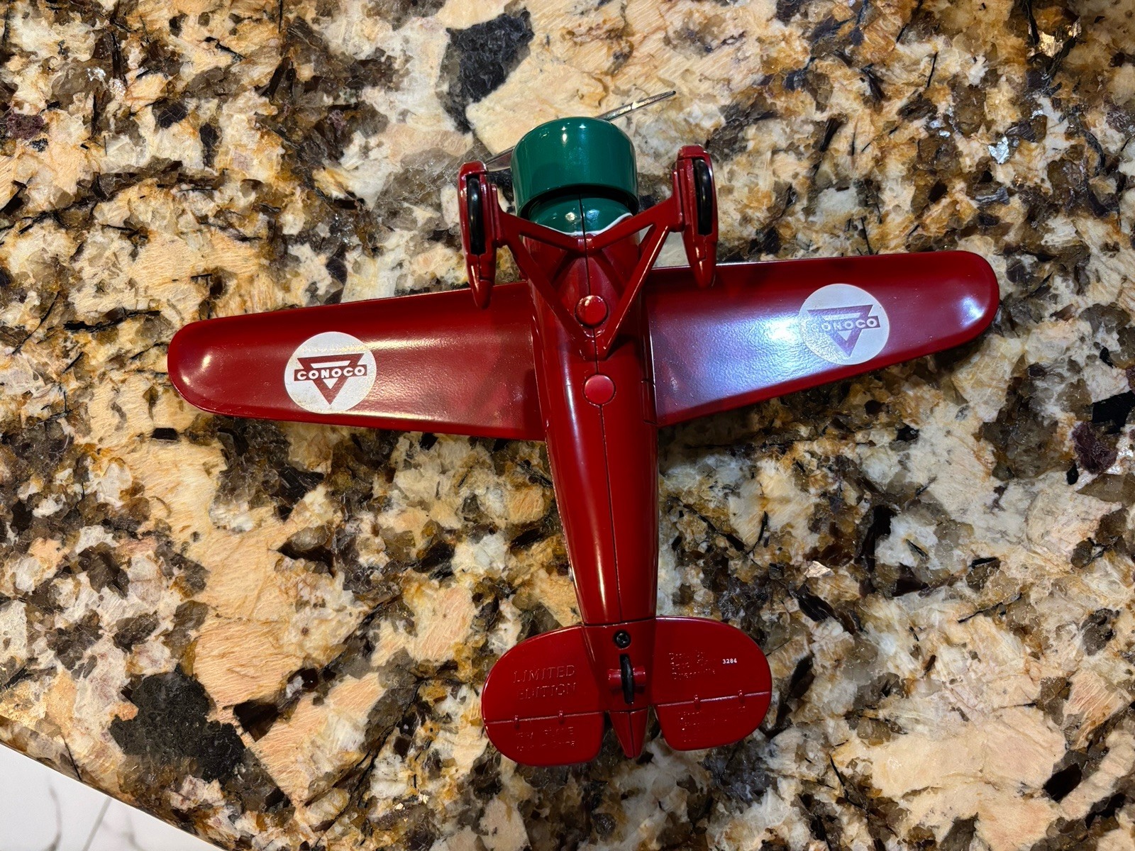 1932 Lockheed Vega 5C Special Airplane Conoco Diecast Limited Edition Coin Bank
